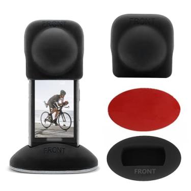 Imagem de Suporte de mesa antiderrapante de silicone para Insta360 X4, protetor de capa de silicone para Insta 360 ONE X4 tampa de lente com base de suporte de silicone acessórios