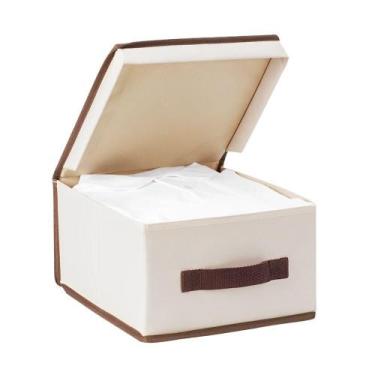 Imagem de Caixa organizadora dobravel organizador guarda roupa cobertor toalha b