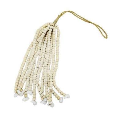 Imagem de Colar Decorativo de Mesa Bege Rico em Detalhes Luxo - LUXdécor