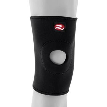 Imagem de Joelheira Com Orifício E Reforço Neoprene 0710 Realtex, M, Preto