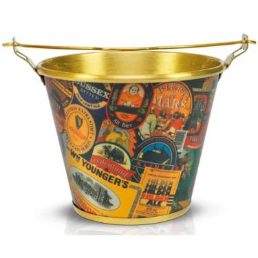 Imagem de Balde Gelo Cerveja Bebidas Mix Rótulos 6 L Original Alumínio - Alumiar