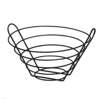 Imagem de Fruteira de Mesa Redonda para Bancada Preta Organização Decoração Cozinha