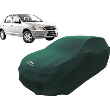 Imagem de Capa De Tecido Para Proteção Carro Chevrolet Celta - Mz, Verde