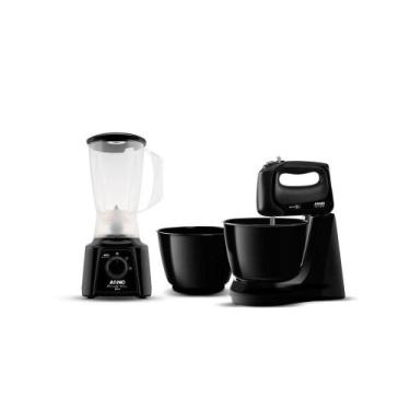 Imagem de Kit Básico: Batedeira Mini Chef e Liquidificador Power Mix - Arno, 110