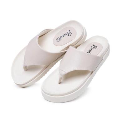 Imagem de Sandália Papete  Feminina Myrol Outlet, 36, Offwhite, Feminino
