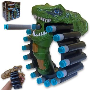 Imagem de Arminha de Brinquedo Dinossauro Lançador De Dardos Nerf - Europio