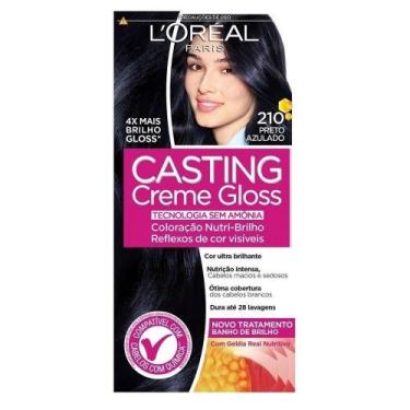 Imagem de Coloração Casting Creme Gloss L'Oréal Paris - 210 Preto Azulado