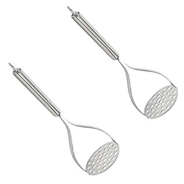 Imagem de Kit 2 Amassador Espremedor De Batatas Purê Inox Cabo - Rio Tijucas