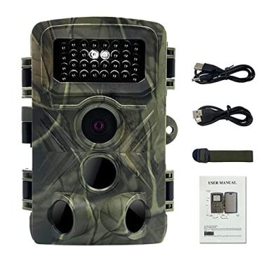Imagem de PR3000 36MP 1080P Câmera de trilha para fotos noturnas, vídeo, captura de trilha, multifuncional, caça ao ar livre, observação de animais, câmera de monitoramento de casa, IP54 à prova d'água com 34