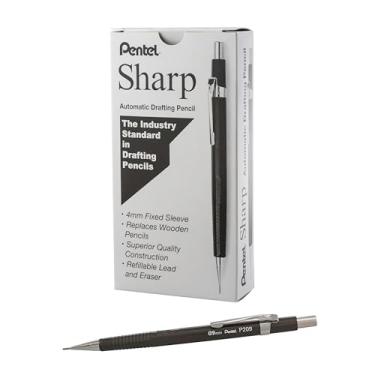 Imagem de Pentel Lapiseira Sharp (0,9 mm), tubo metálico de grafite, caixa com 12 (P209MN)