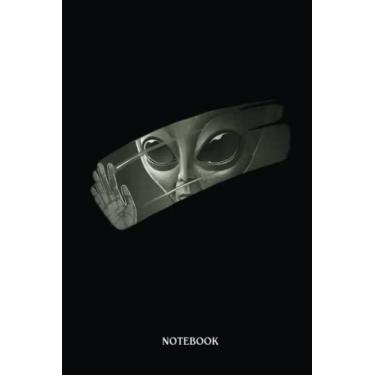 Imagem de Alien Notebook: Aliens Funny Graphic Ufo Alien | Alien Journal, Lined Journal Ufo, Ufo Journal, Lined Journal Alien, Size 6 X 9", 120 Pages.