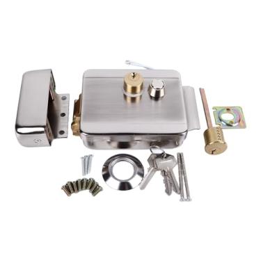 Imagem de Fechadura de porta eletrônica elétrica Vomeko, fechadura de porta eletrônica, 12V evita impacto de roubo, fechadura de segurança de controle de acesso resistente, fechadura de