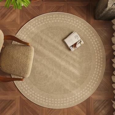 Imagem de Tapete redondo para sala de estar, quarto grande, cabeceira, cadeira de estudo, tapete de chão, estilo minimalista moderno, decoração de casa, b, 60x60cm