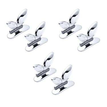 Imagem de SEIWEI 6 peças de capa de vaso sanitário, alça de elevador, suporte de assento em forma de folha, ferramentas de elevação, evita o toque, ferramentas de elevação, capa de assento, acessórios de