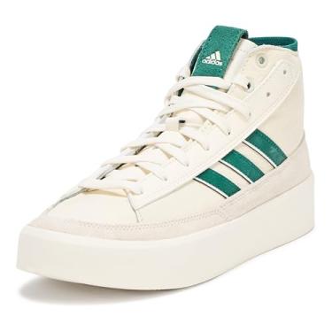 Imagem de adidas Tênis masculino de cano alto Znsored, Branco/verde universitário/jade cristal, 38