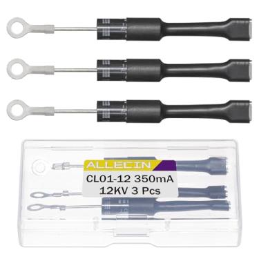 Imagem de ALLECIN CL01-12 Diodo de micro-ondas 0,35A 12KV Diodos retificadores de forno de alta tensão 0,35 Amp 12 Kilovolt Peça de reparo compatível com T3512 3512 HVM12 512H WB27X10930 DE91-70063D LG