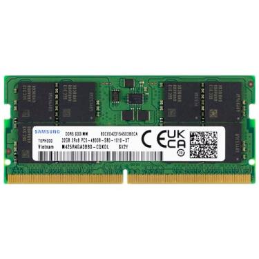 Imagem de Samsung 32GB DDR5 4800MHz PC5-38400 CL40 SODIMM 2Rx8 Dual Rank 1.1V 262-Pin Laptop RAM Memory M425R4GA3BB0-CQK