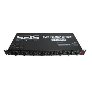 Imagem de Amplificador de Fone Santo Angelo AF8 Preto Estéreo