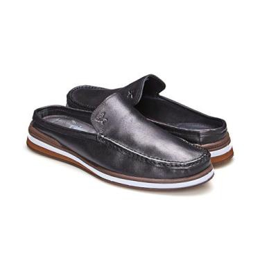 Imagem de Mule Mocassim Casual Sapato Slip On - Vancouver Outlet, 38, Preto
