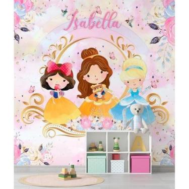 Imagem de Papel de Parede Infantil Princesas - AloPapers, 4,00m de largura, 2.50