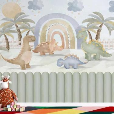 Imagem de Papel de Parede Infantil Dinossauros AL 14 - AloPapers, 2,00m de largu