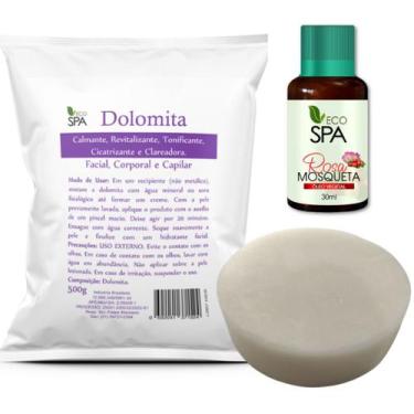 Imagem de Eco Spa - Dolomita clareadora + Oleo de Rosa Mosqueta Puro - Kit, DOLO