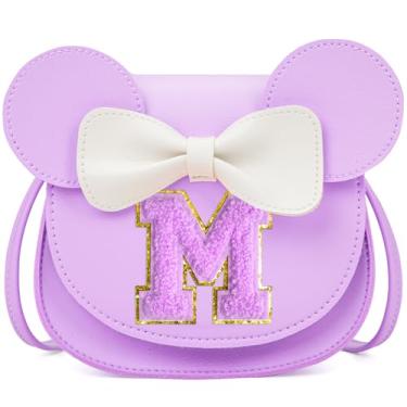 Imagem de OYLOLA Presentes de aniversário para meninas de 3, 4, 5, 6, 7 e 8 anos, bolsa infantil para meninas pequenas, presente para meninas, Roxa