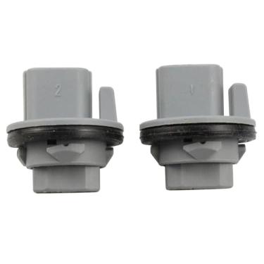 Imagem de Cildea Soquete de lâmpada de ponteiro de seta para Honda Odyssey Element Crosstour Civic CR-V para Acura TSX TL RDX Plástico Cinza 33302S5AA01 (2 conjuntos)