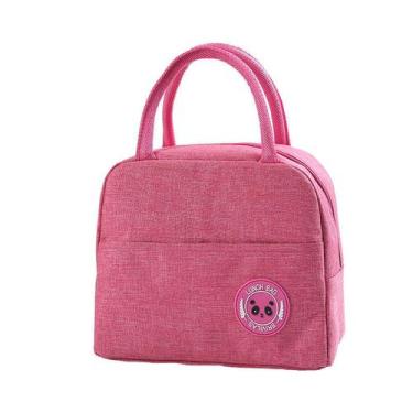 Imagem de Bolsa Térmica com fechamento em Zíper De Mão Fitness Marmita Viagem Né