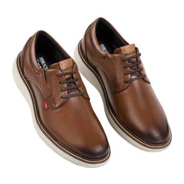Imagem de Sapato ferracini dallas ref 4565-696 masculino, Marrom claro, 40