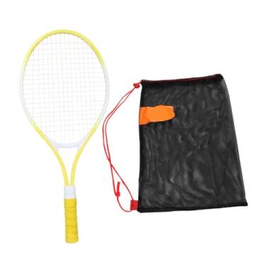 Imagem de menolana Raquete de tênis de 21 "para crianças com tênis de tênis de cordão, Amarelo