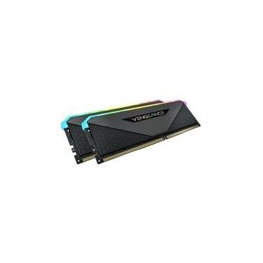 Imagem de Memória RAM Corsair Vengeance RT, RGB, 32GB (2x16GB), 3200MHz, DDR4, CL16, Preto - CMN32GX4M2Z3200C16
