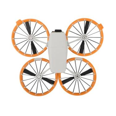 Imagem de FSIDIWT Protetores de para-choque para acessórios DJI Flip, protetor de hélice anticolisão à prova de choque para DJI Flip Fly More Combo (laranja)