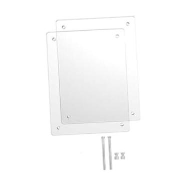 Imagem de Ｂｅｓｇａ Flor de flores pressionado Frame de imagem de acrílico Clear Obra de arte com suporte DIY Projetos