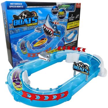Imagem de Desafio Ataque Do Tubarão Brinquedo Com Super Lanchas Micro Boats Castela