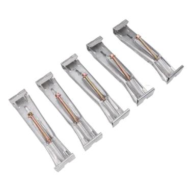 Imagem de Clipes de Calha de Parafuso Rápido, 30pcs de Alumínio Profissional 5 Polegadas Hidden Chuva Calha Ganchos para Calhas de Flacidez Com Parafuso pré -montado