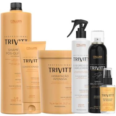 Imagem de Trivitt, Trivitt Brilho, Condicionador, Hidratacao 1Kg, Segredo Cabeleireiro, Reparador De Pontas, Shampoo 1L
