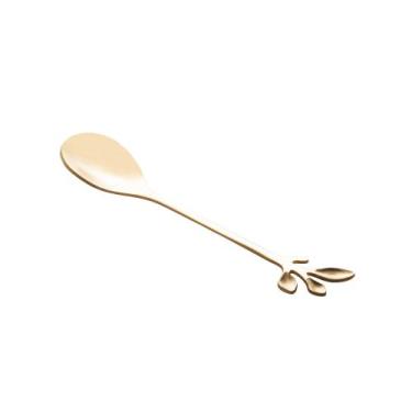 Imagem de Conjunto 4 Colheres para Chá Leaves - Bon Gourmet, Dourado