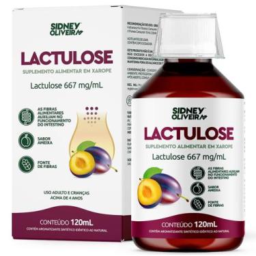 Imagem de Lactulose xarope sabor Ameixa 120 ml Sidney Oliveira - Suplemento Alim