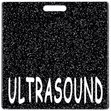 Imagem de Abamilaka Porta-cartões de ultrassom preto com glitter, carretel de crachá, amigos de enfermeira, presentes para mulheres, colegas de trabalho, acessórios de enfermagem de acrílico, etiquetas de