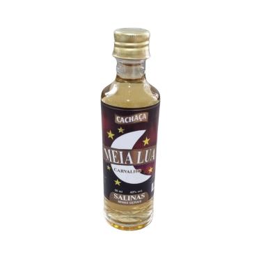 Imagem de Cachaça Meia Lua Carvalho 50ml - Miniatura de Vidro