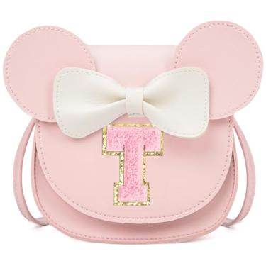 Imagem de OYLOLA Presentes de aniversário para meninas de 3, 4, 5, 6, 7 e 8 anos, bolsa infantil para meninas pequenas, presente para meninas, Rosa-rosa, T