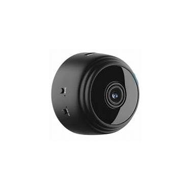 Imagem de Mini Câmera de Segurança WiFi A9, Full HD 1080p, Visão Noturna, Ângulo 150°, Monitoramento Remoto via Smartphone