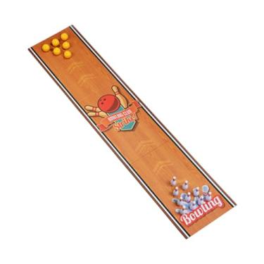 Imagem de MERIGLARE Mini jogo de boliche para bolas de bolas com bolas e alfinetes, boliche de mesa de brinquedos para pais de interação filho para entretenimento para
