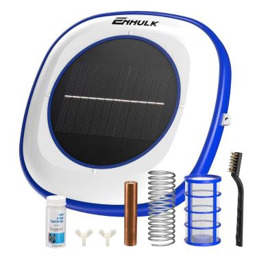 Imagem de Ionizador solar para piscina ENHULK Limpador de água flutuante azul