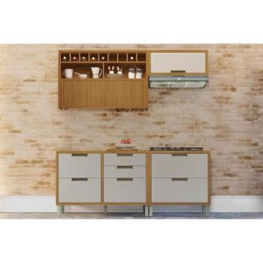 Imagem de Cozinha Modulada Nesher Imperatriz 4 Peças (2Aéreos+2Balcões) C6P44 Fr