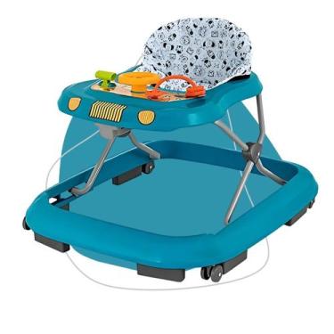 Imagem de Andador Bebê Infantil Brinquedos Safari II Cor Azul Tutti Baby