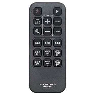 Imagem de Controle remoto de substituição AKB74815331 compatível com LG Sound Bar SH2 SJ3 SJ4 SH4 SHC4 SPH5B-W SH4D SPJ4B-W MA5