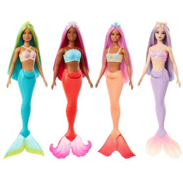 Imagem de Boneca Barbie Fantasia Sereias Mattel Cabelo Colorido