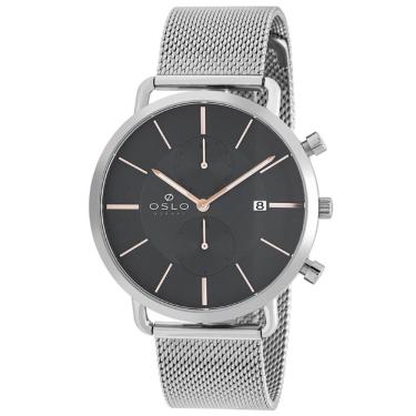 Imagem de Relógio Analógico Masculino Prata Ombsscym0001 - Oslo